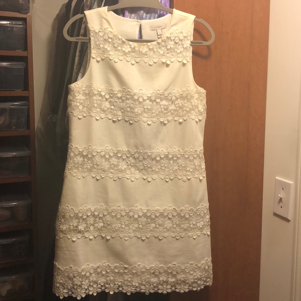 JCrew lace shift dress